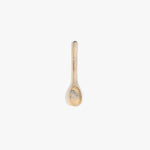 Dinosaur Designs Stone Spoon in Sandy Pearl color resin