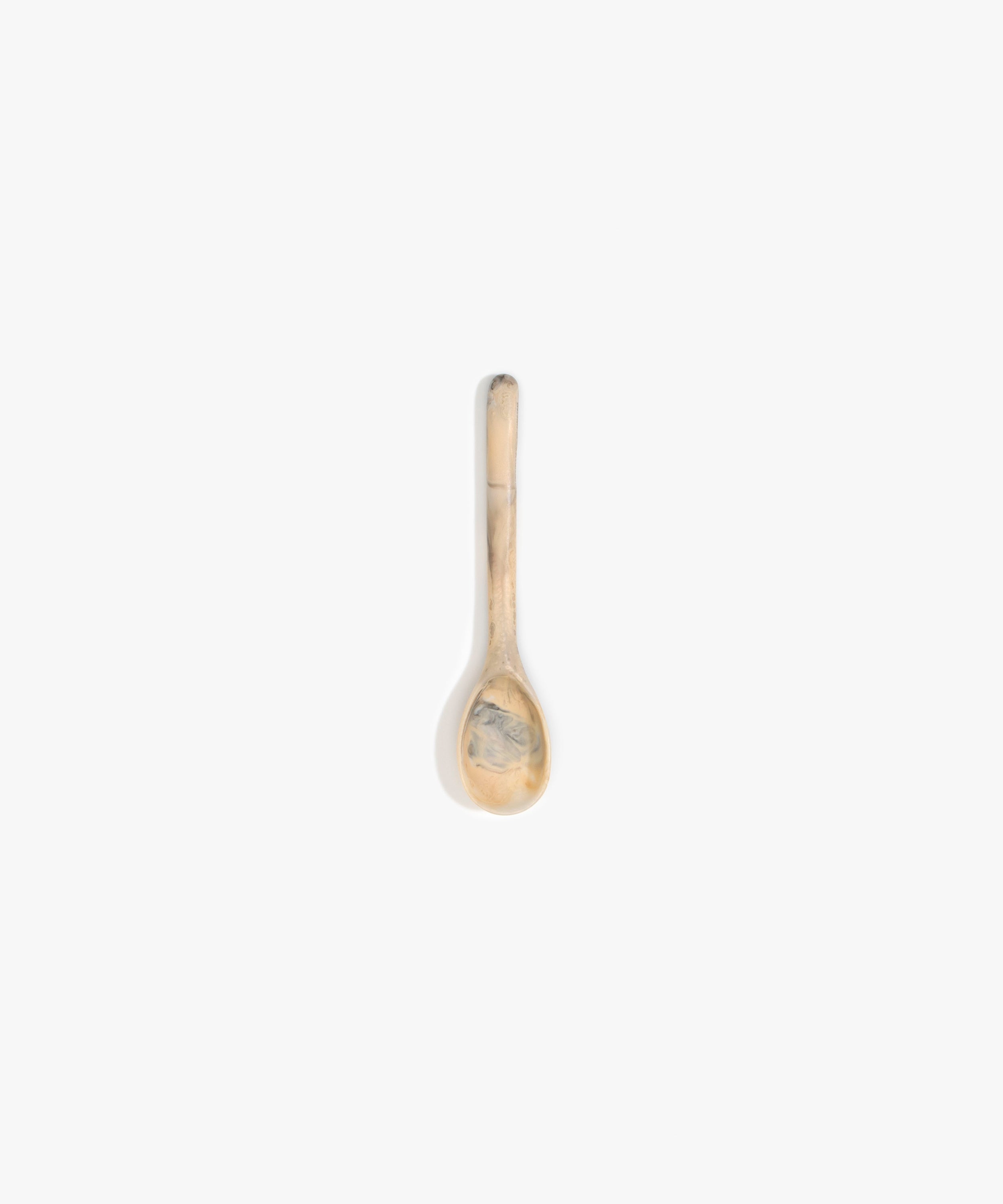 Dinosaur Designs Stone Spoon in Sandy Pearl color resin
