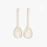 Dinosaur Designs Long Stone Servers in Chalk Swirl color resin