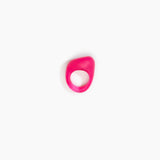 Dinosaur Designs Pebble Ring in Flamingo color resin with Regular Fit