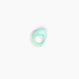 Dinosaur Designs Pebble Ring in Mint color resin with Regular Fit