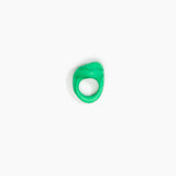 Dinosaur Designs Pebble Ring in Leaf color resin with Regular Fit