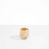 Dinosaur Designs Large Rock Cup in Sandy Pearl color resin