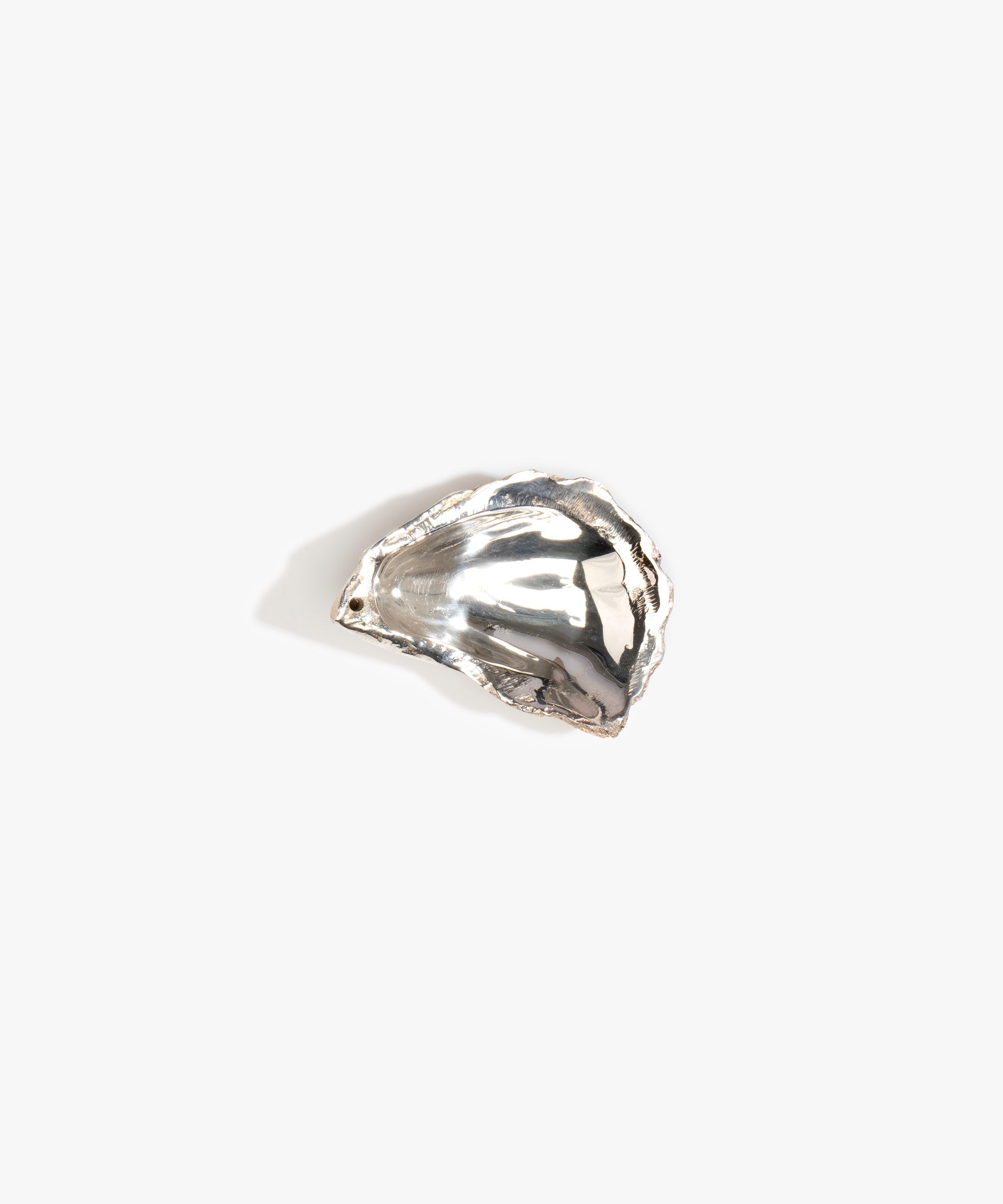 Corey Ashford Oyster Incense Holder in Silver-Plated Brass Material