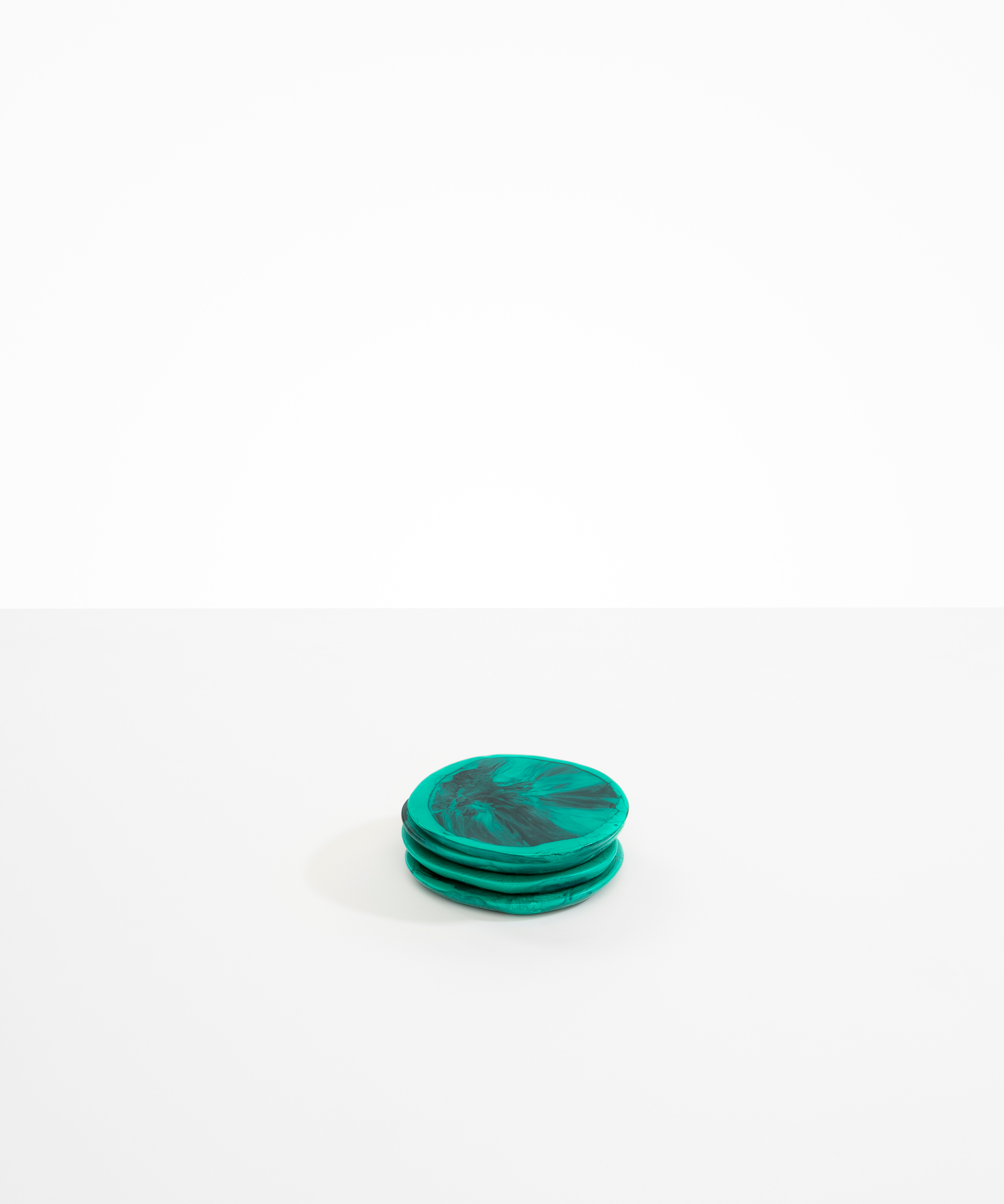 Dinosaur Designs Boulder Coaster Coasters in Mineral Swirl color resin