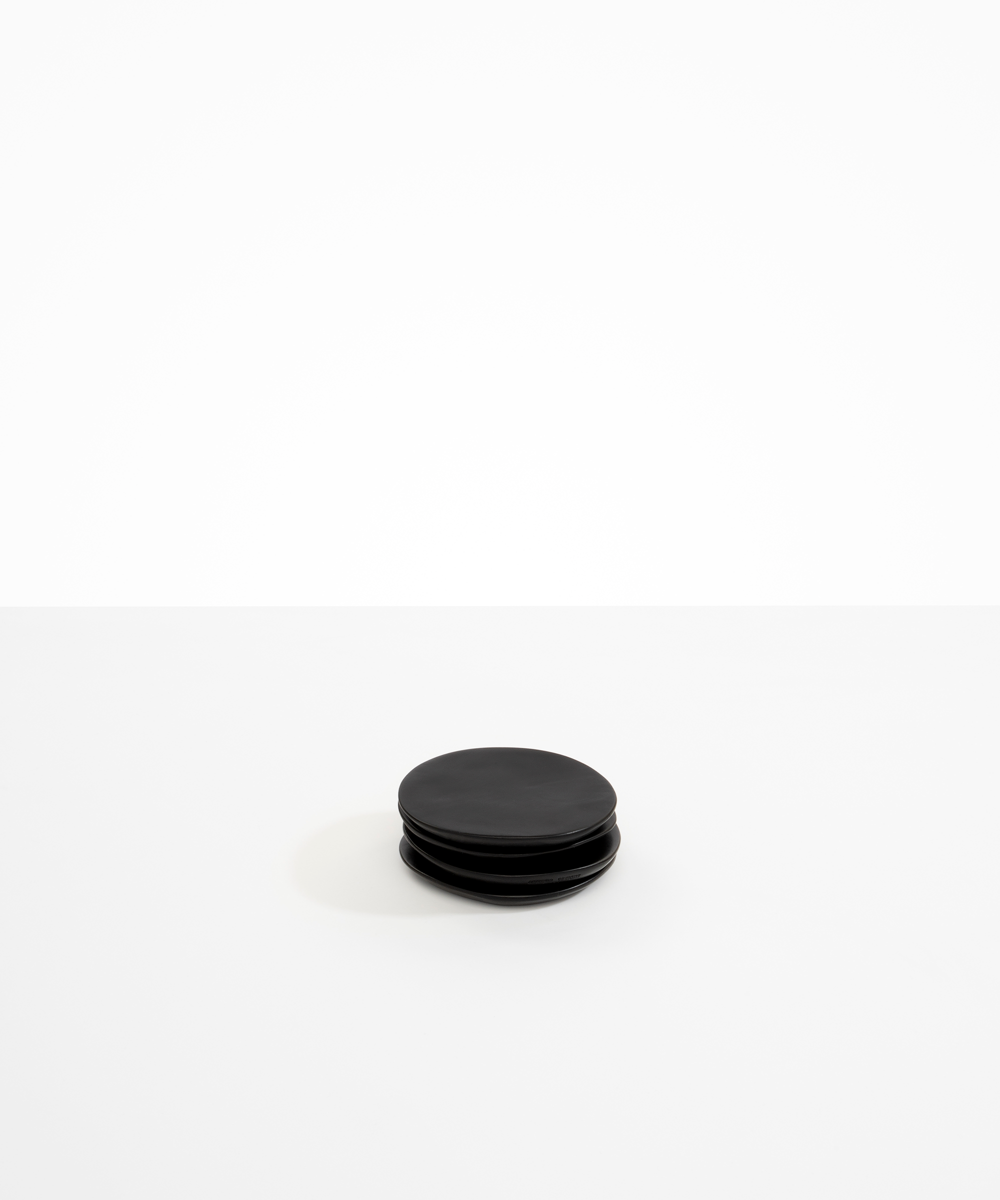 Dinosaur Designs Boulder Coaster Coasters in Black color resin