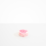 Dinosaur Designs Boulder Coaster Coasters in Shell Pink color resin