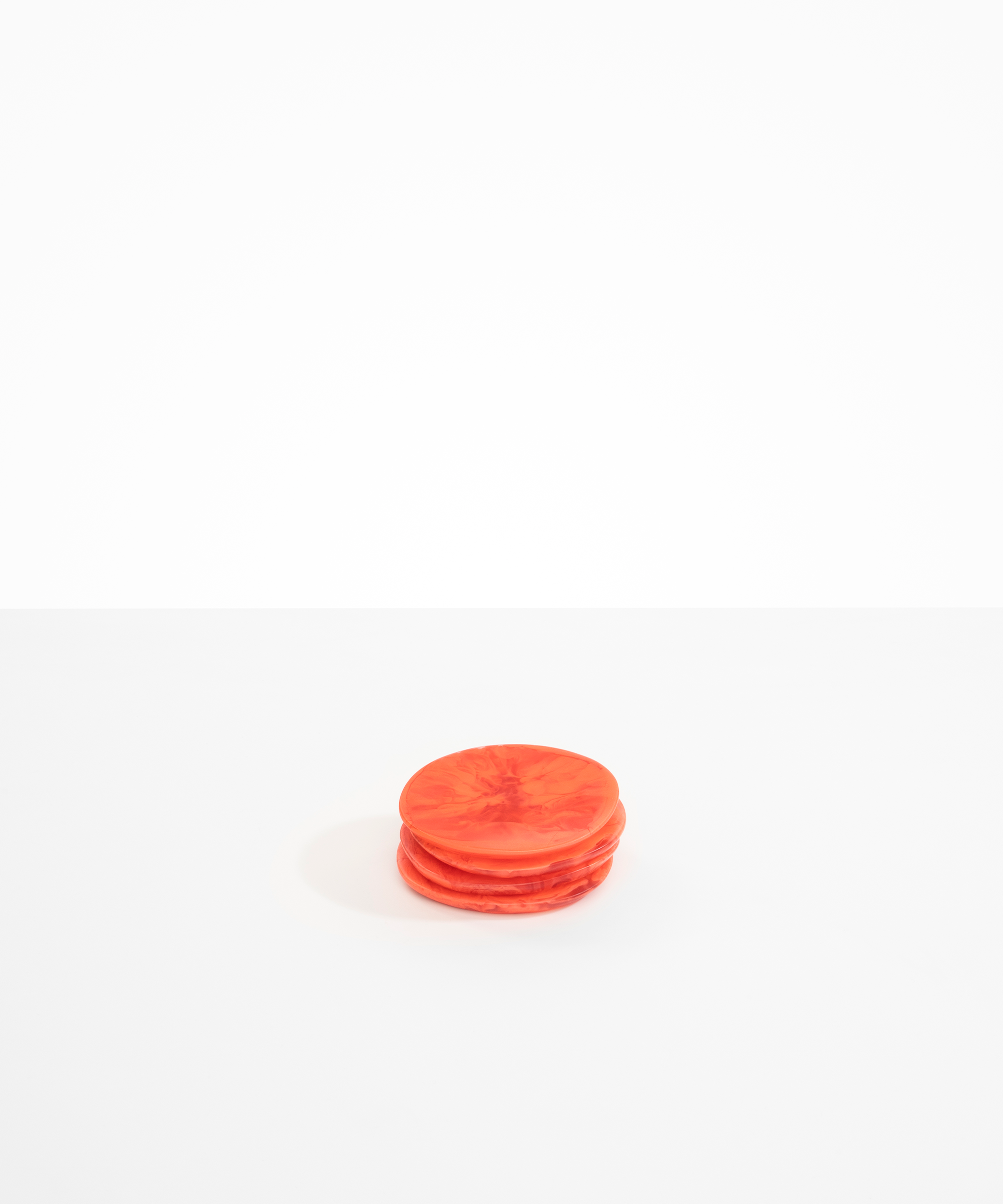 Dinosaur Designs Boulder Coaster Coasters in Lychee color resin