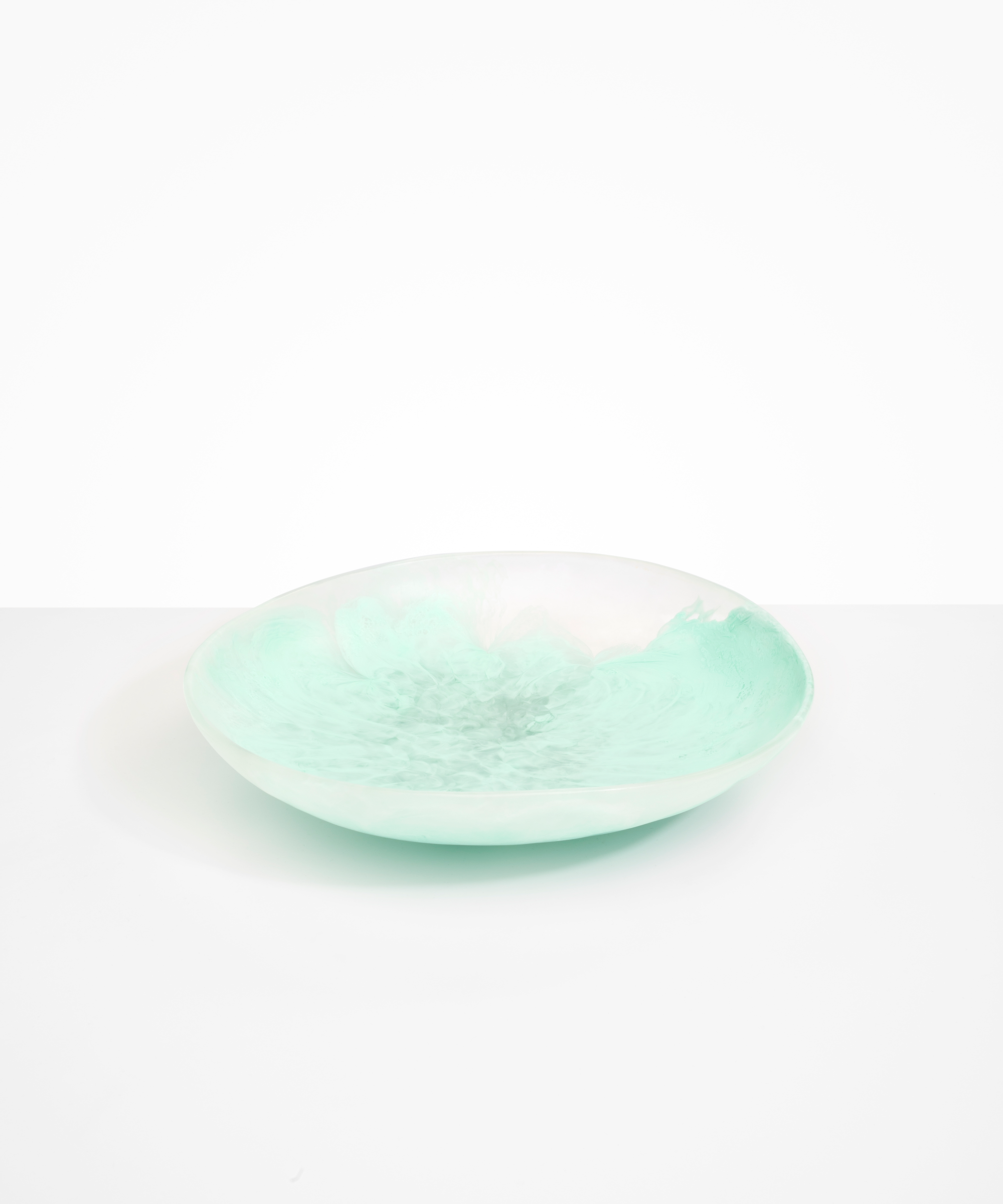 Dinosaur Designs Atelier Salad Bowl in Mint color resin