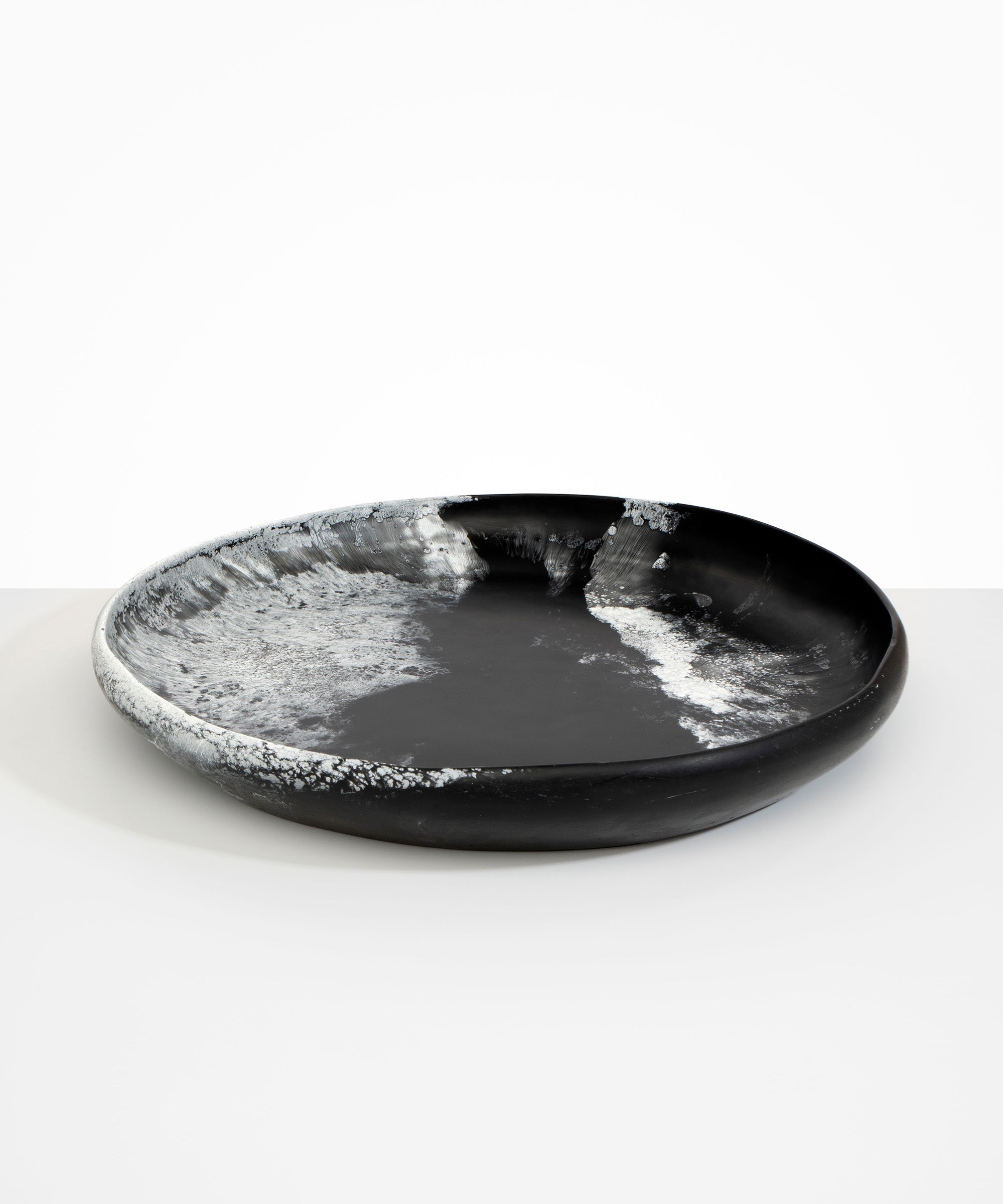 Dinosaur Designs Extra Large Earth Bowl in Black Marble color resin