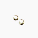 Dinosaur Designs Small Horn Earrings in Malachite color resin with Nano-Coated Brass Material