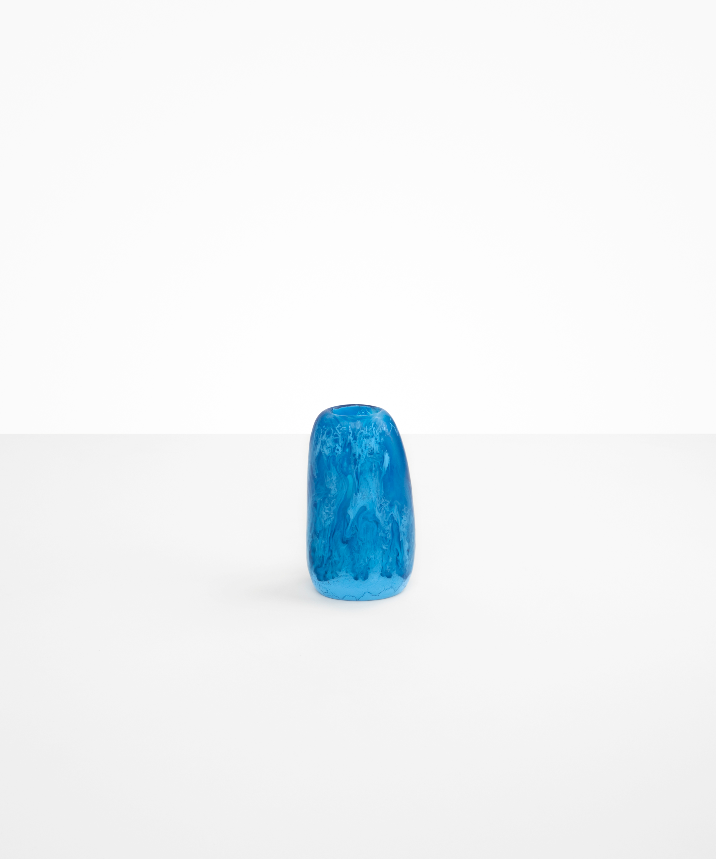 Dinosaur Designs Small Pebble Vase in Sky color resin