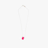Dinosaur Designs Joie De Vivre Pendant in Flamingo color resin with 925 Sterling Silver Material