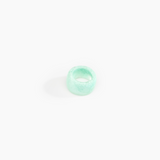 Dinosaur Designs Band Ring in Mint color resin with Wide Fit