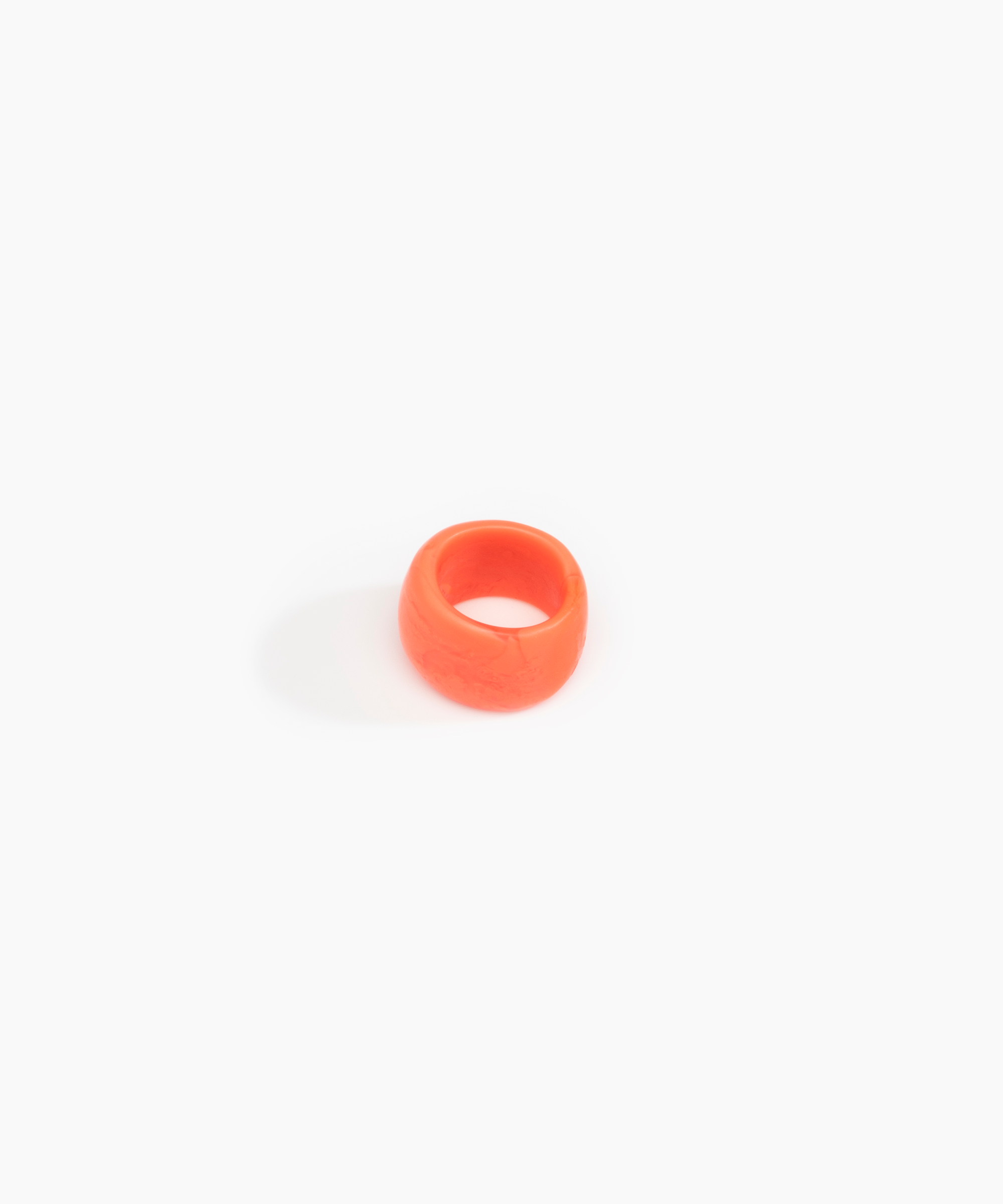 Dinosaur Designs Band Ring in Lychee color resin with Wide Fit