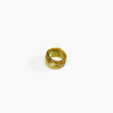 Dinosaur Designs Band Ring in Malachite color resin with Wide Fit