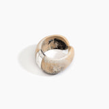 Dinosaur Designs Bold Stone Cuff in Sandy Pearl color resin with 925 Sterling Silver Material
