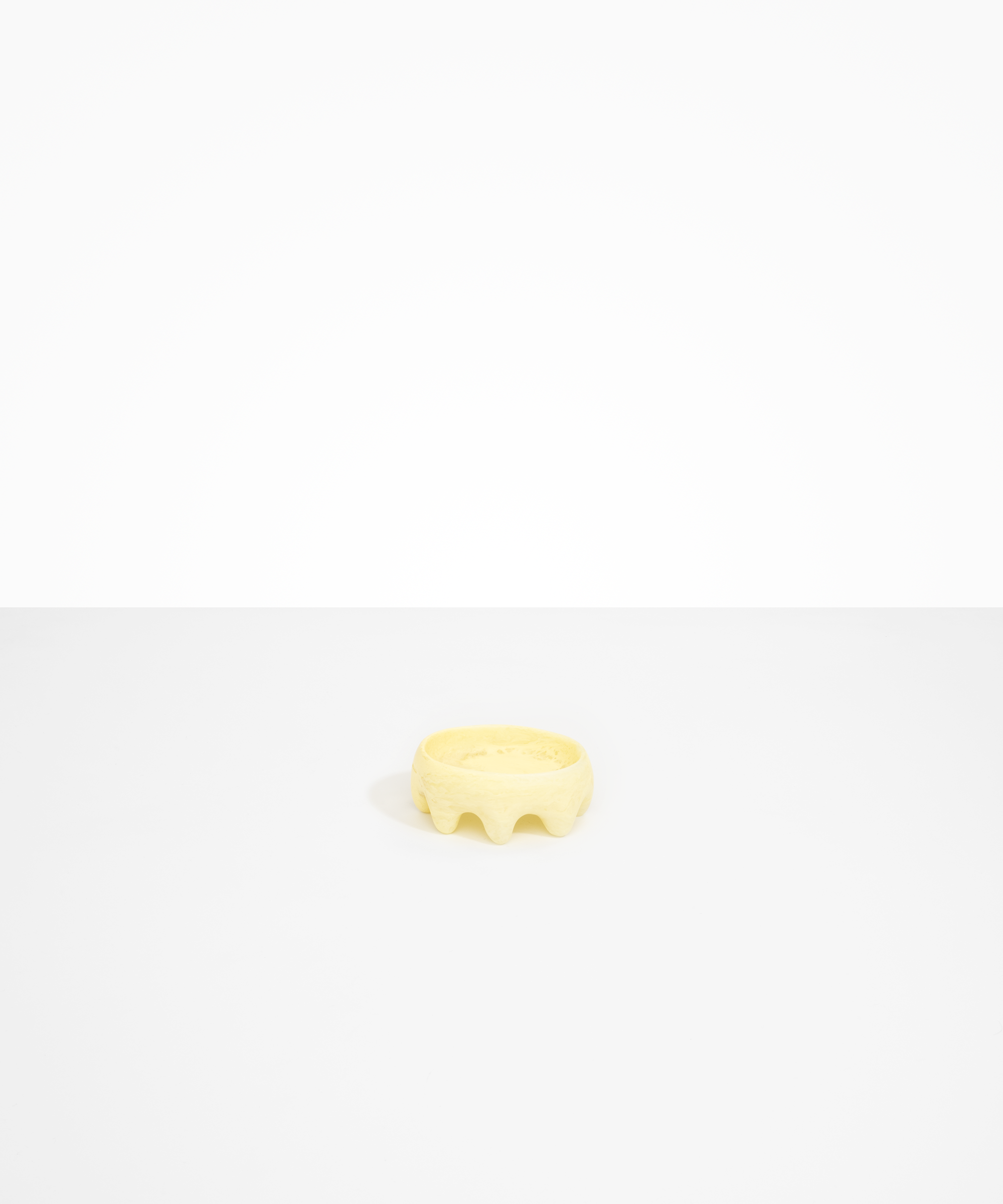 Dinosaur Designs Crown Dish in Lemon color resin