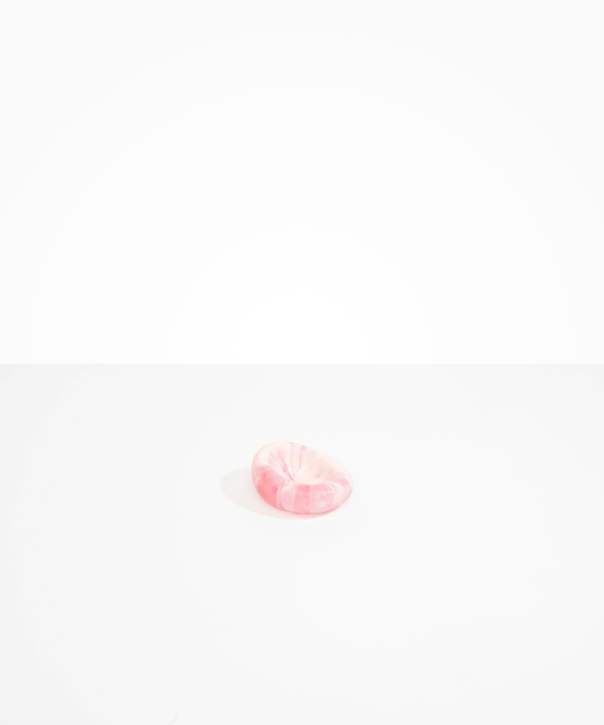 Dinosaur Designs Small Drift Dish in Shell Pink color resin