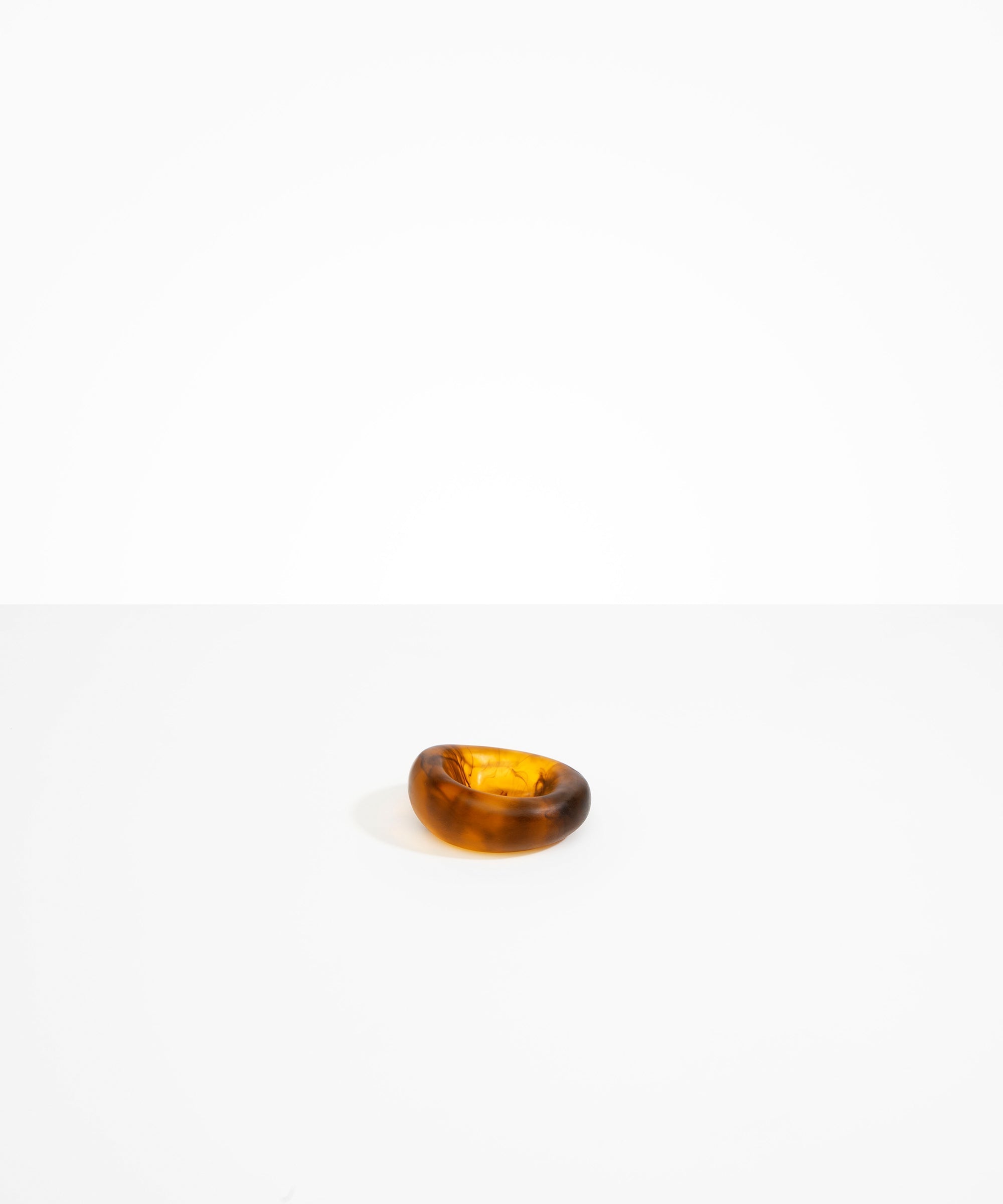 Dinosaur Designs Small Drift Dish in Tortoise color resin