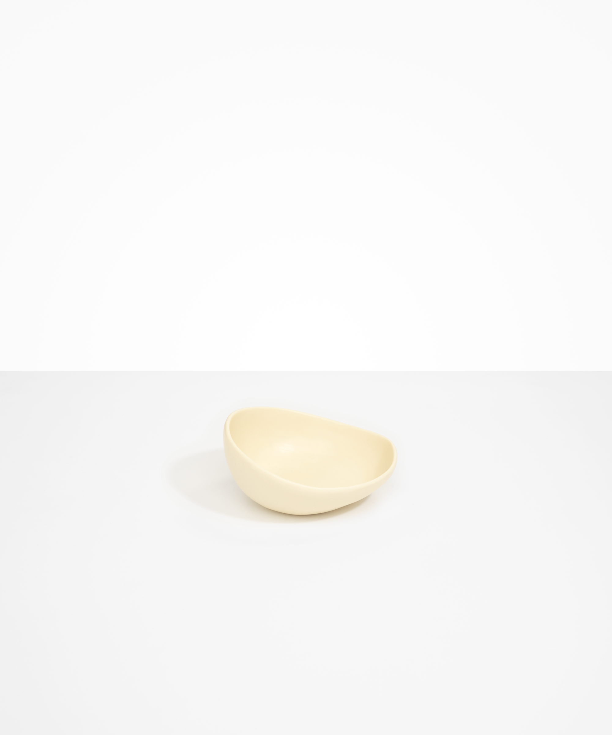 Dinosaur Designs Flow Dessert Bowl in Cream color resin
