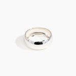 LO Collections Medium Oval Bangle in Silver-Plated Brass Material resin with Wide Fit
