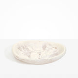 Dinosaur Designs Large Bones Bowl in Chalk Swirl color resin