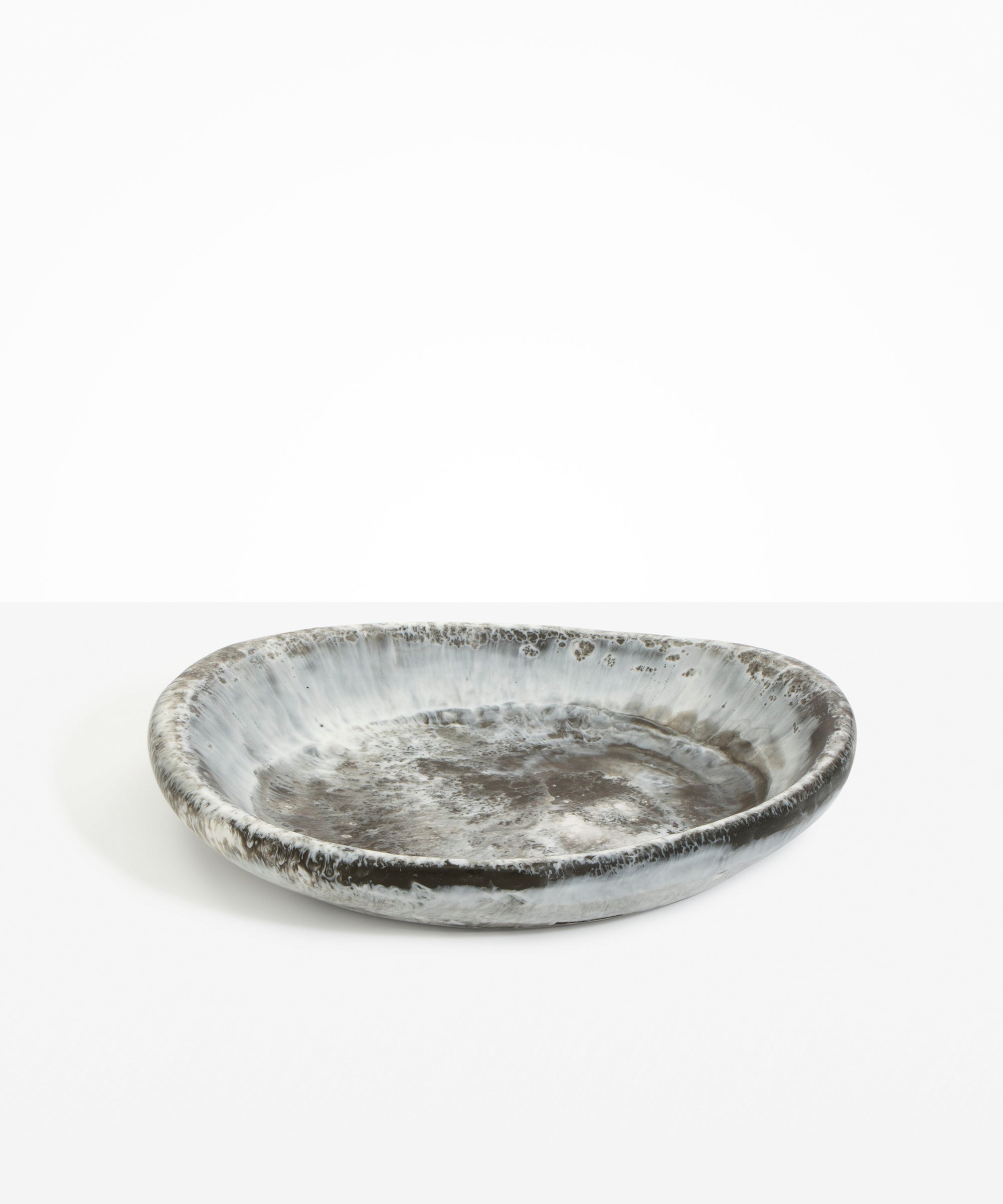 Dinosaur Designs Large Bones Bowl in Granite color resin