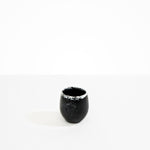 Dinosaur Designs Large Rock Cup in Black Marble color resin
