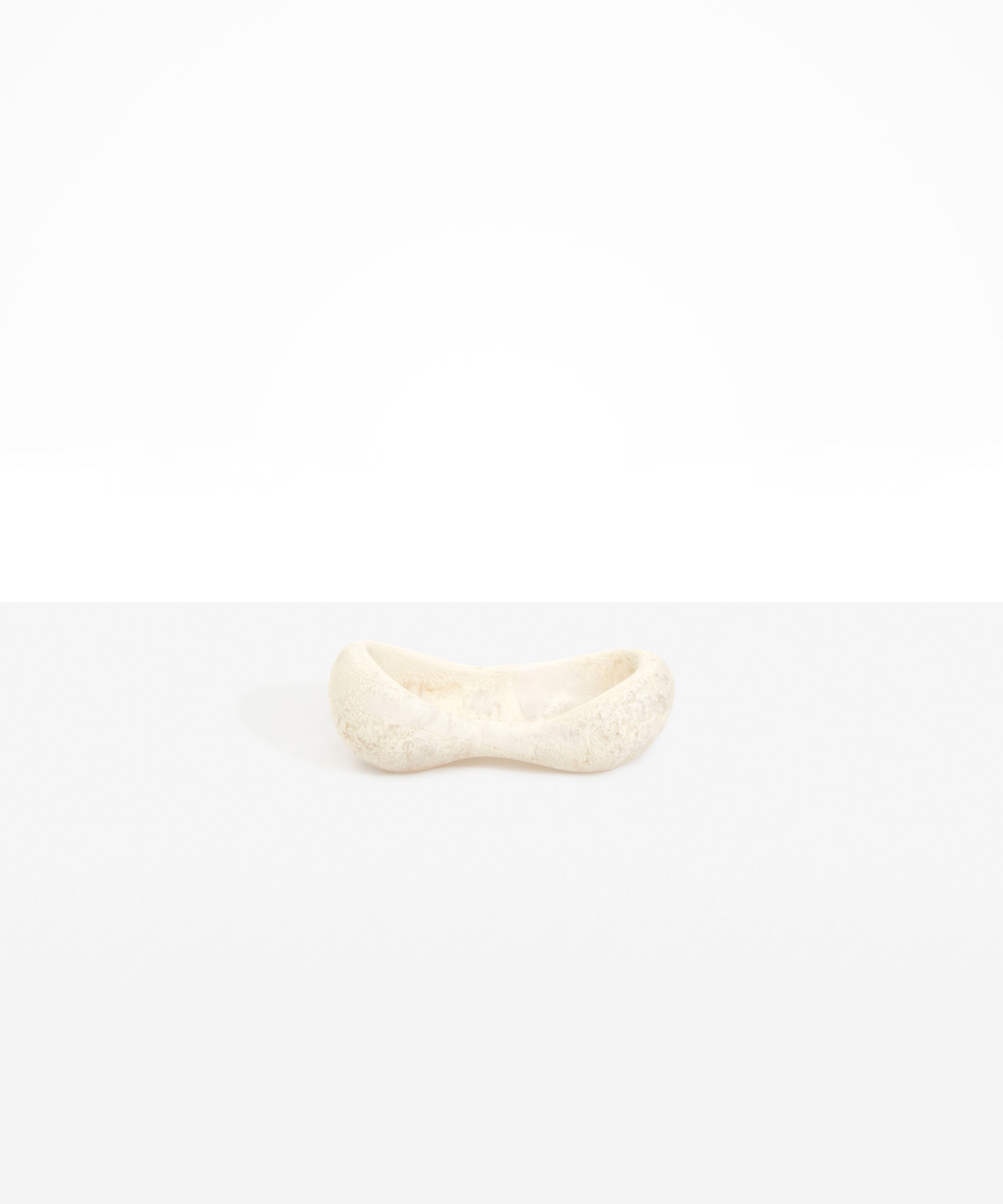 Dinosaur Designs Bones Dish in Chalk Swirl color resin