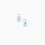 Dinosaur Designs ERRCKHOOPSML Small River Rock Hoop Earrings POOL