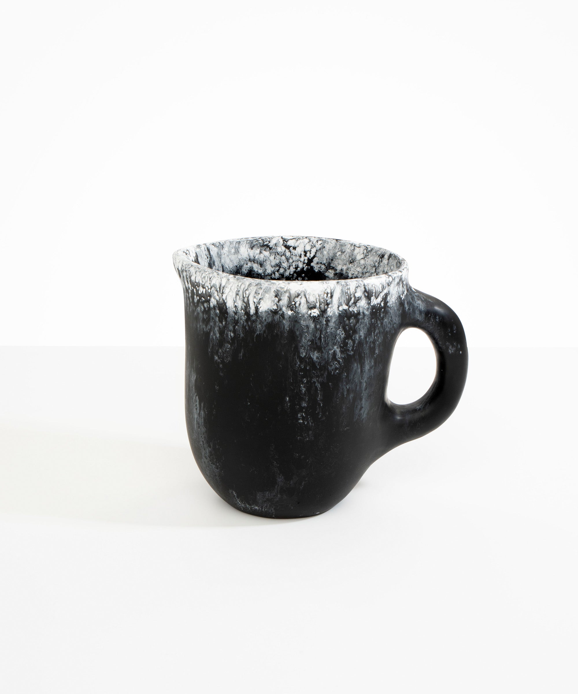 Dinosaur Designs Large Rock Jug in Black Marble color resin