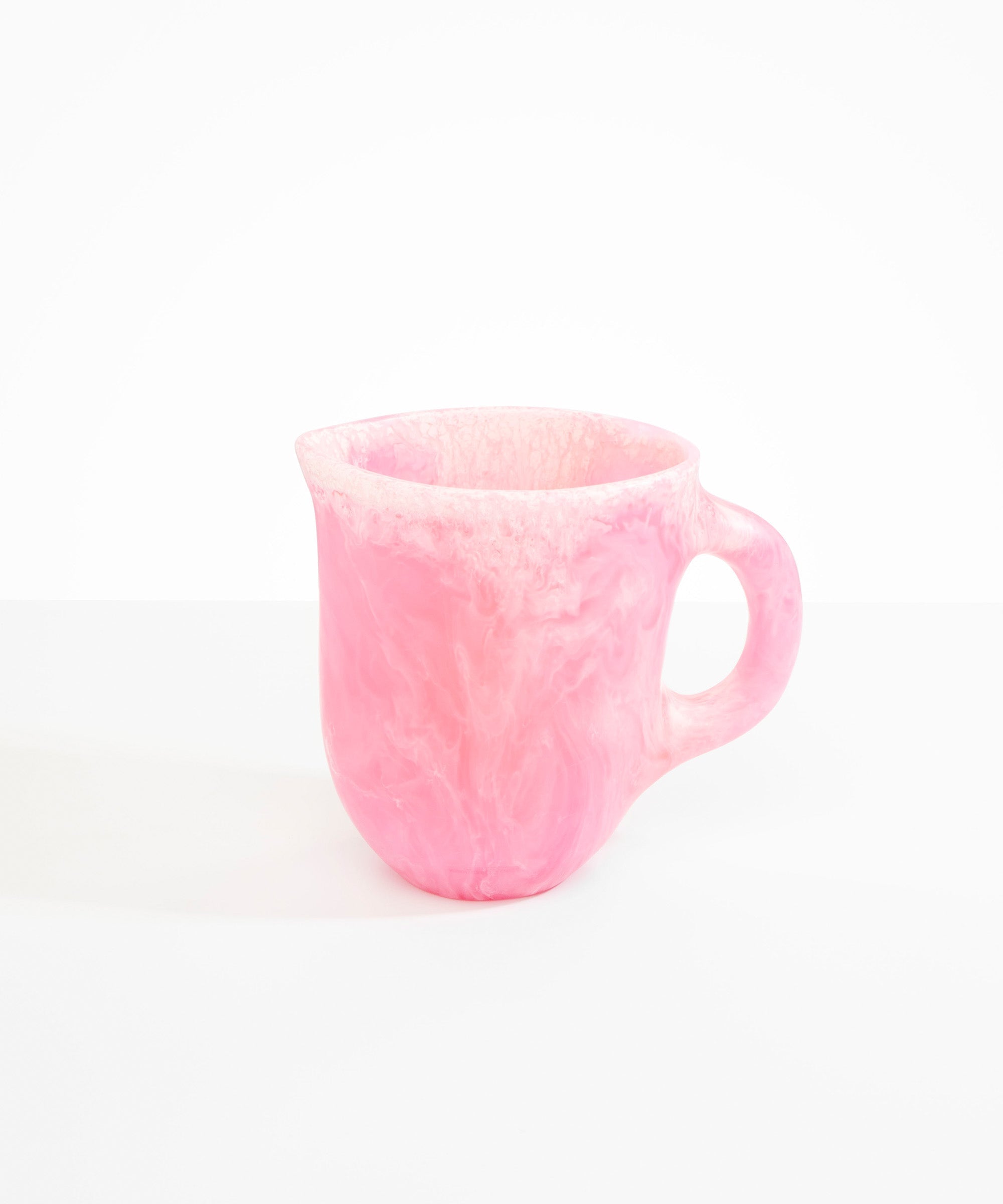 Dinosaur Designs Large Rock Jug in Shell Pink color resin