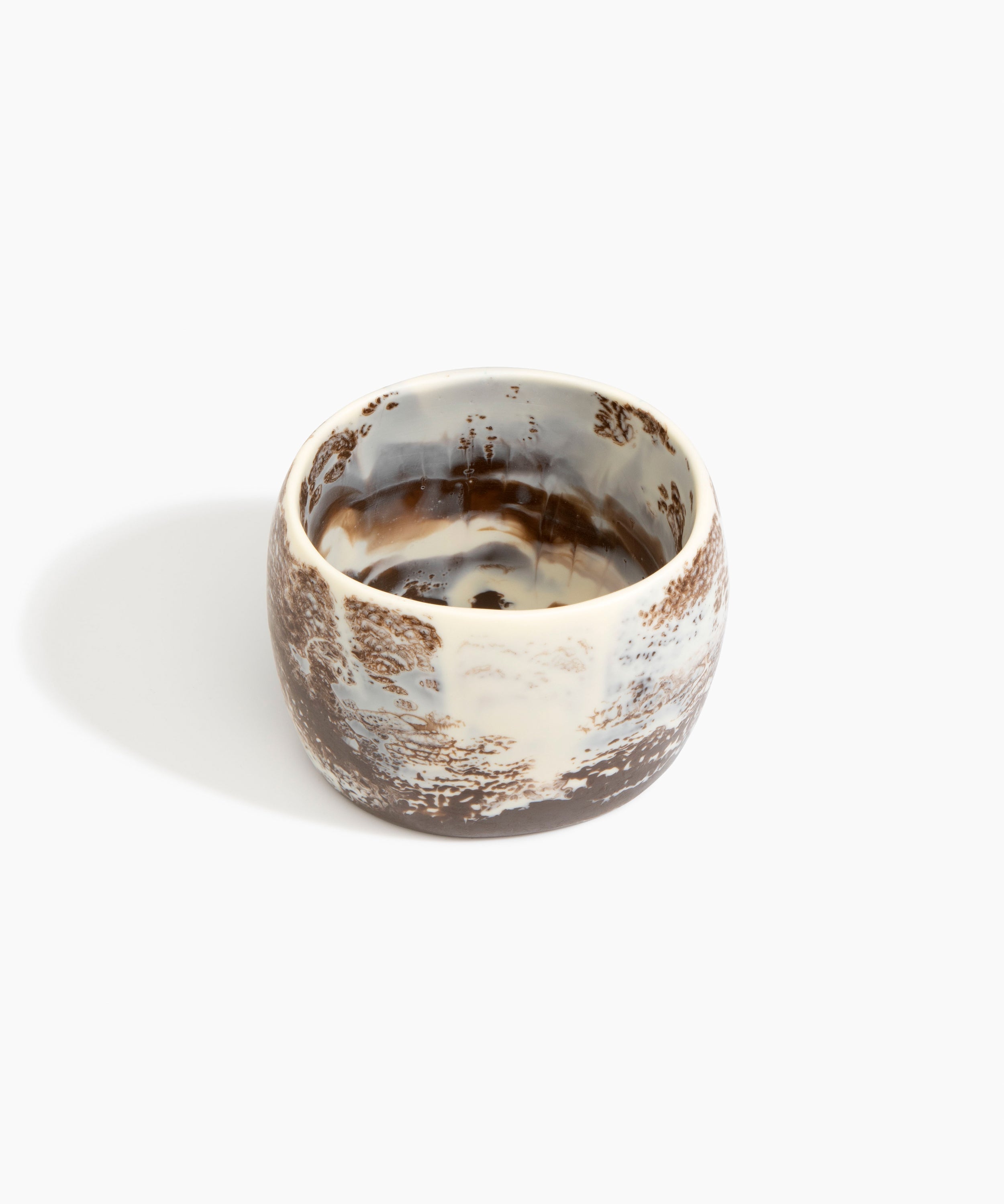 Dinosaur Designs Extra Large Organic Oval Bangle in Cappuccino color resin with Wide Fit