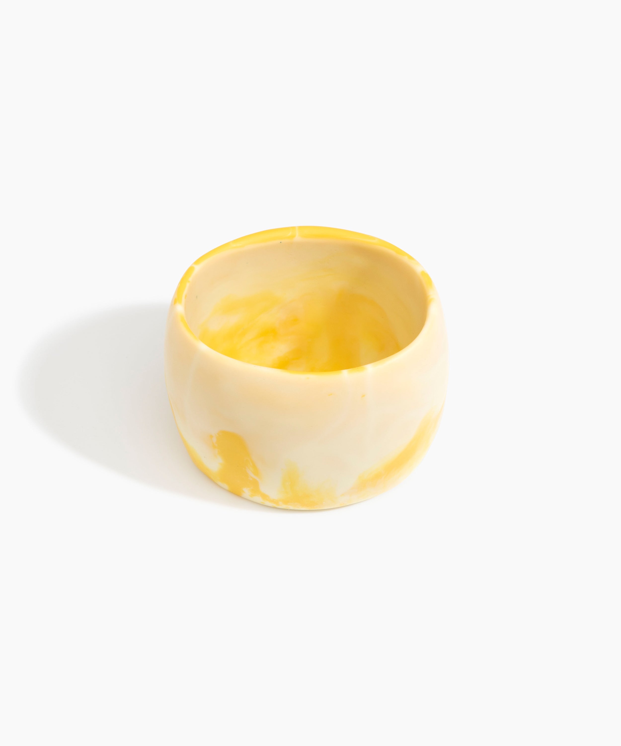 Dinosaur Designs Extra Large Organic Oval Bangle in Daisy color resin with Wide Fit