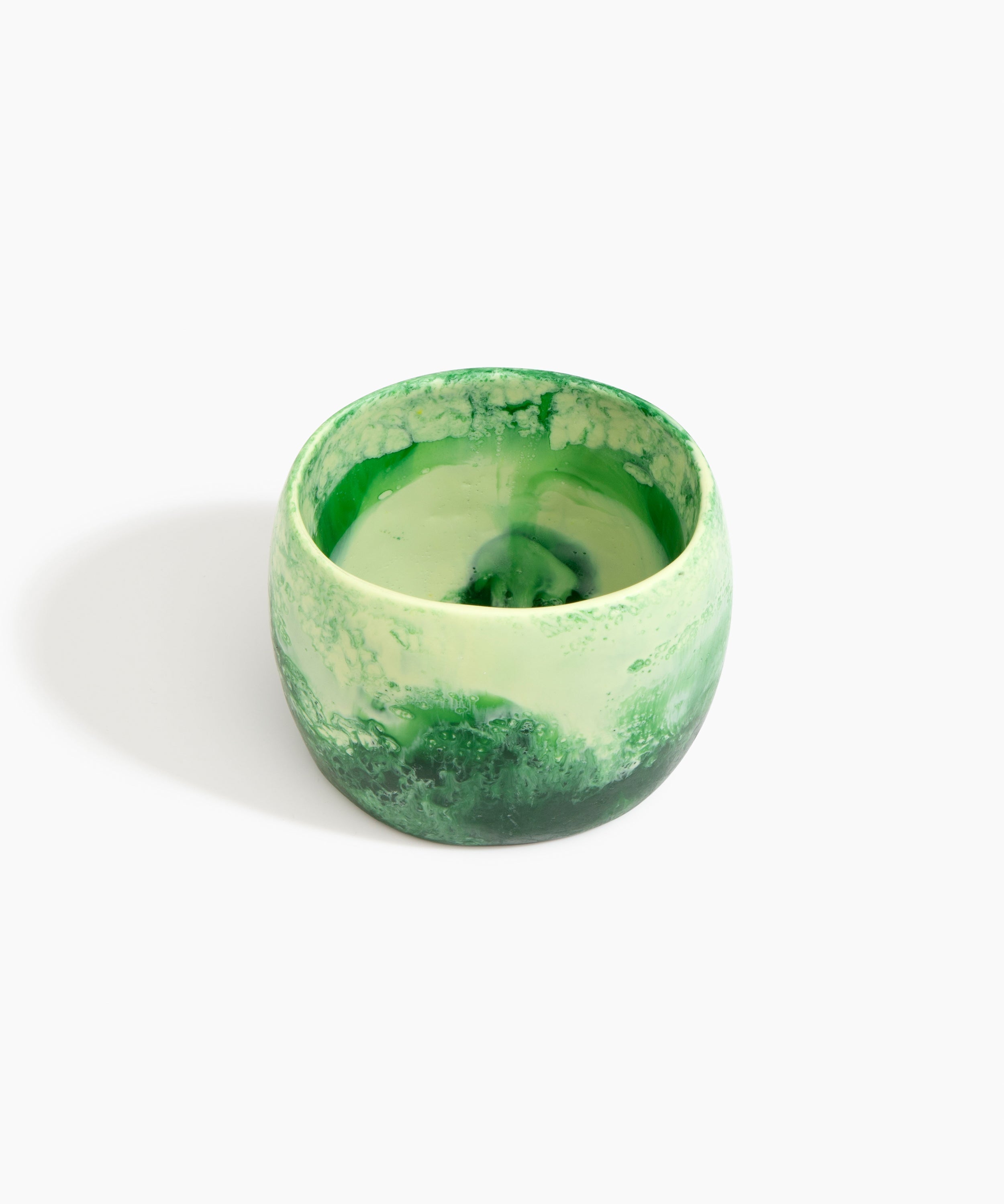 Dinosaur Designs Extra Large Organic Oval Bangle in Grass color resin with Wide Fit