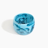 Dinosaur Designs Extra Large Organic Oval Bangle in Water color resin with Wide Fit