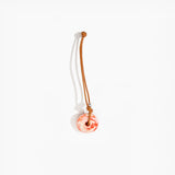 Dinosaur Designs Flat Watercolor Bag Charm Holiday Ornaments in Strawberry color resin with 925 Sterling Silver Material
