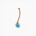 Dinosaur Designs Flat Watercolor Bag Charm Holiday Ornaments in Water color resin with 925 Sterling Silver Material