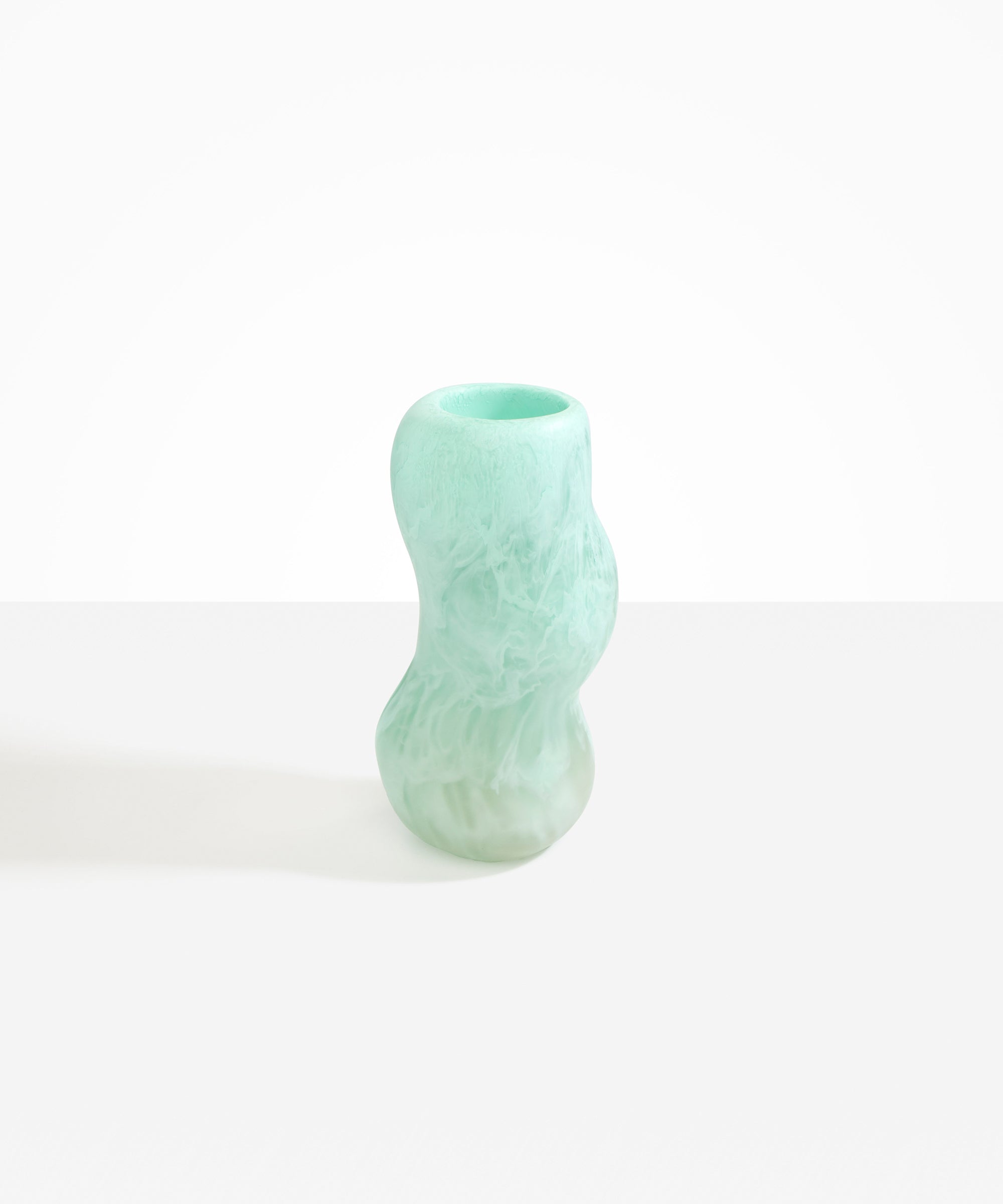 Dinosaur Designs Medium Valley Vase in Mint color resin