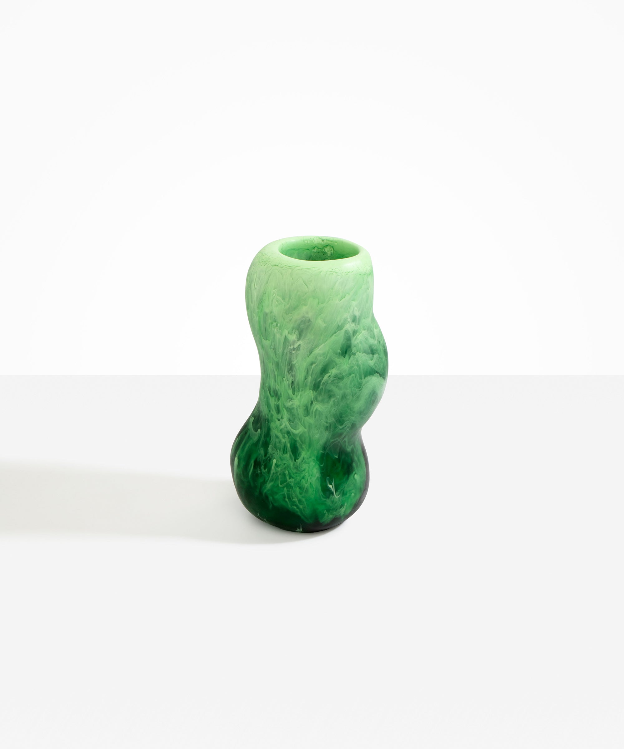 Dinosaur Designs Medium Valley Vase in Moss color resin