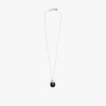 Dinosaur Designs Small River Rock Pendant in Black color resin with 925 Sterling Silver Material