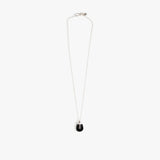 Dinosaur Designs Small River Rock Pendant in Black color resin with 925 Sterling Silver Material
