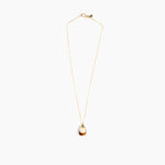 Dinosaur Designs Small River Rock Pendant in Light Horn color resin with Gold-Filled Material