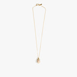 Dinosaur Designs PNRRS Small River Rock Pendant SANDY PEARL GOLD