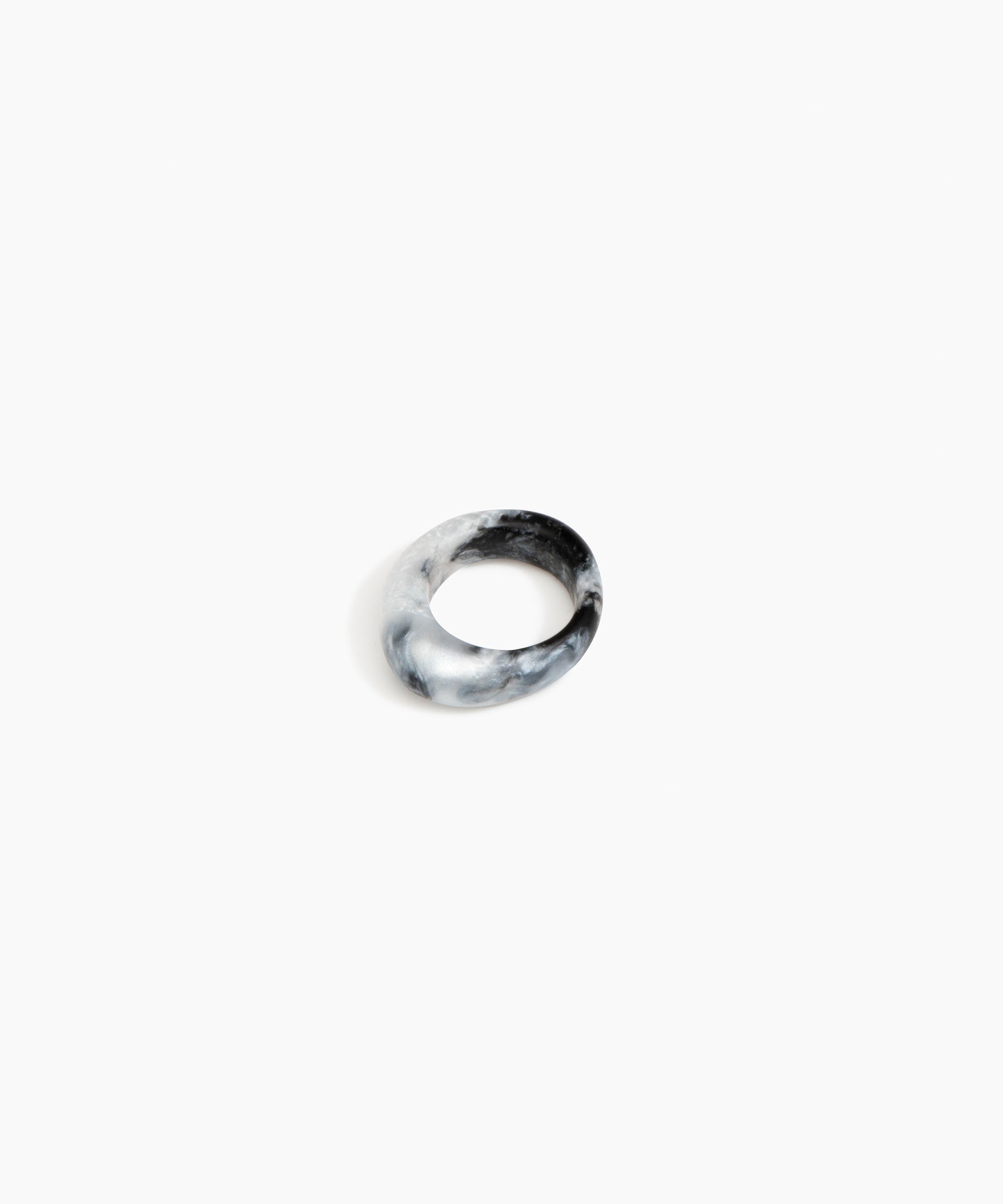 Dinosaur Designs Slate Ring in Slate color resin with Regular Fit