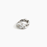 Dinosaur Designs Pebble Ring in Granite color resin with Regular Fit