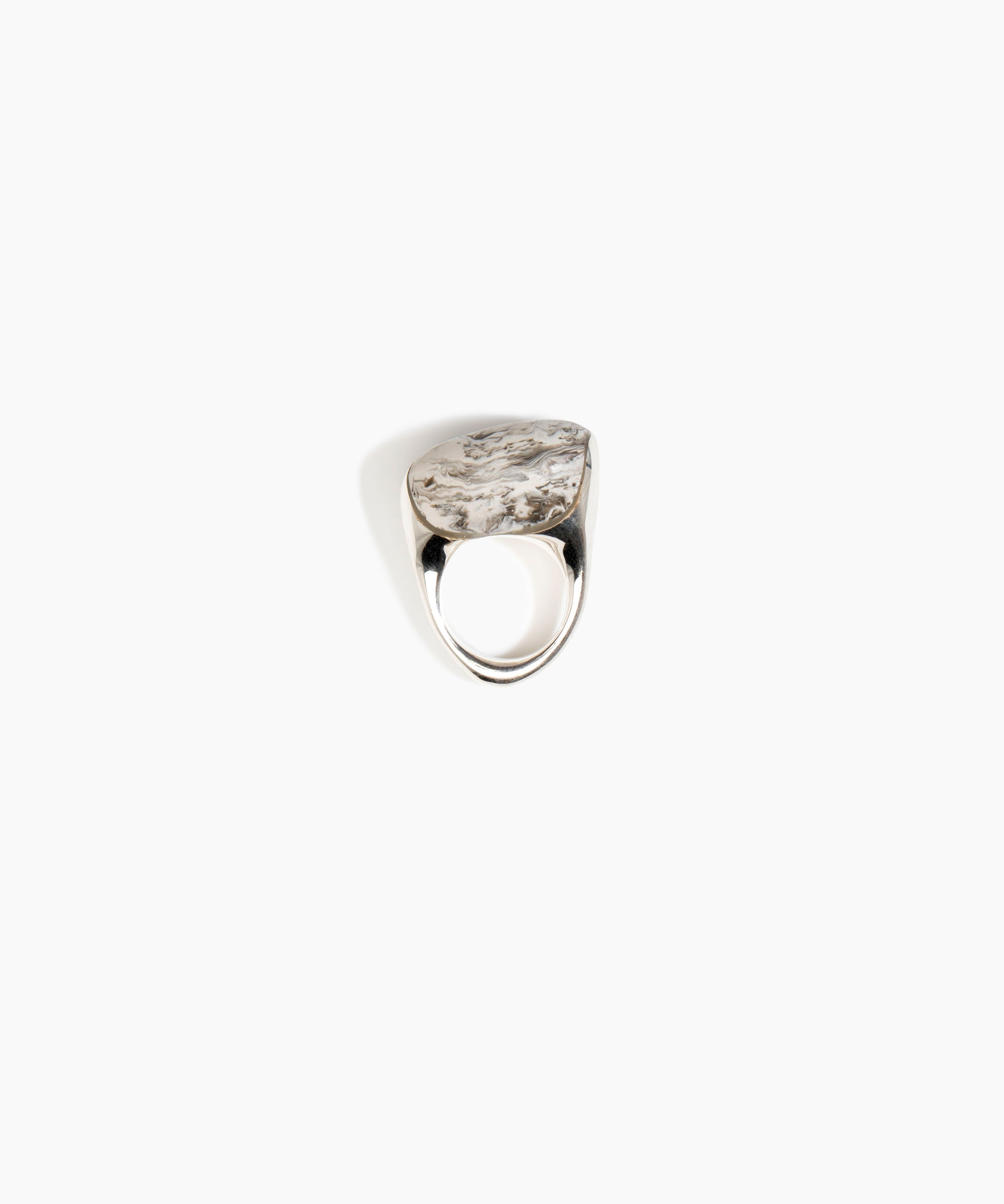 Dinosaur Designs RGPLNPEBDUO Pebble Duo Ring GRANITE
