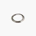 Dinosaur Designs Drift Duo Wishbone Bangle in Granite color resin with Silver-Plated Brass Material