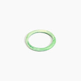 Dinosaur Designs Wishbone Bangle in Grass color resin with Wide Fit